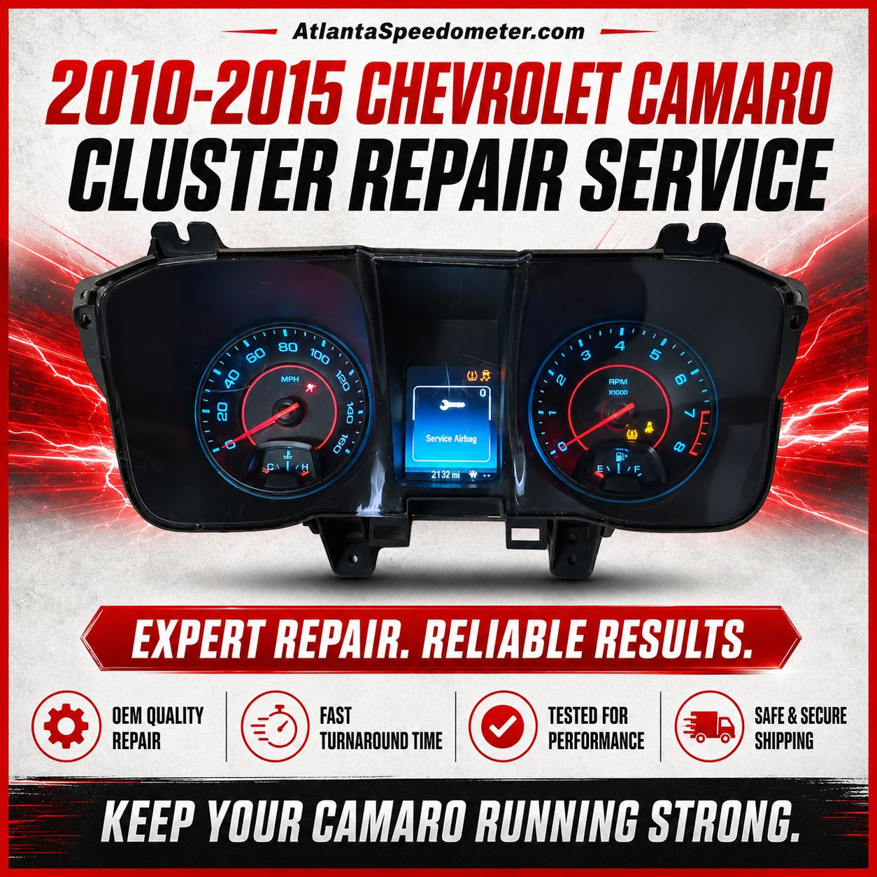 2010 - 2015 Chevrolet Camaro Instrument Cluster Repair