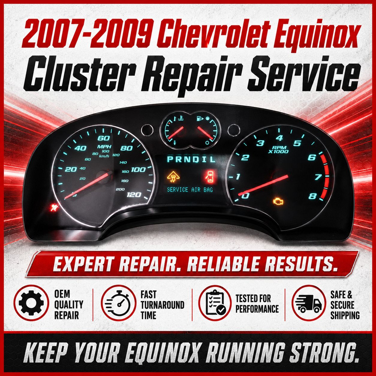 2007-2009 Chevrolet Equinox Instrument Cluster Rebuild
