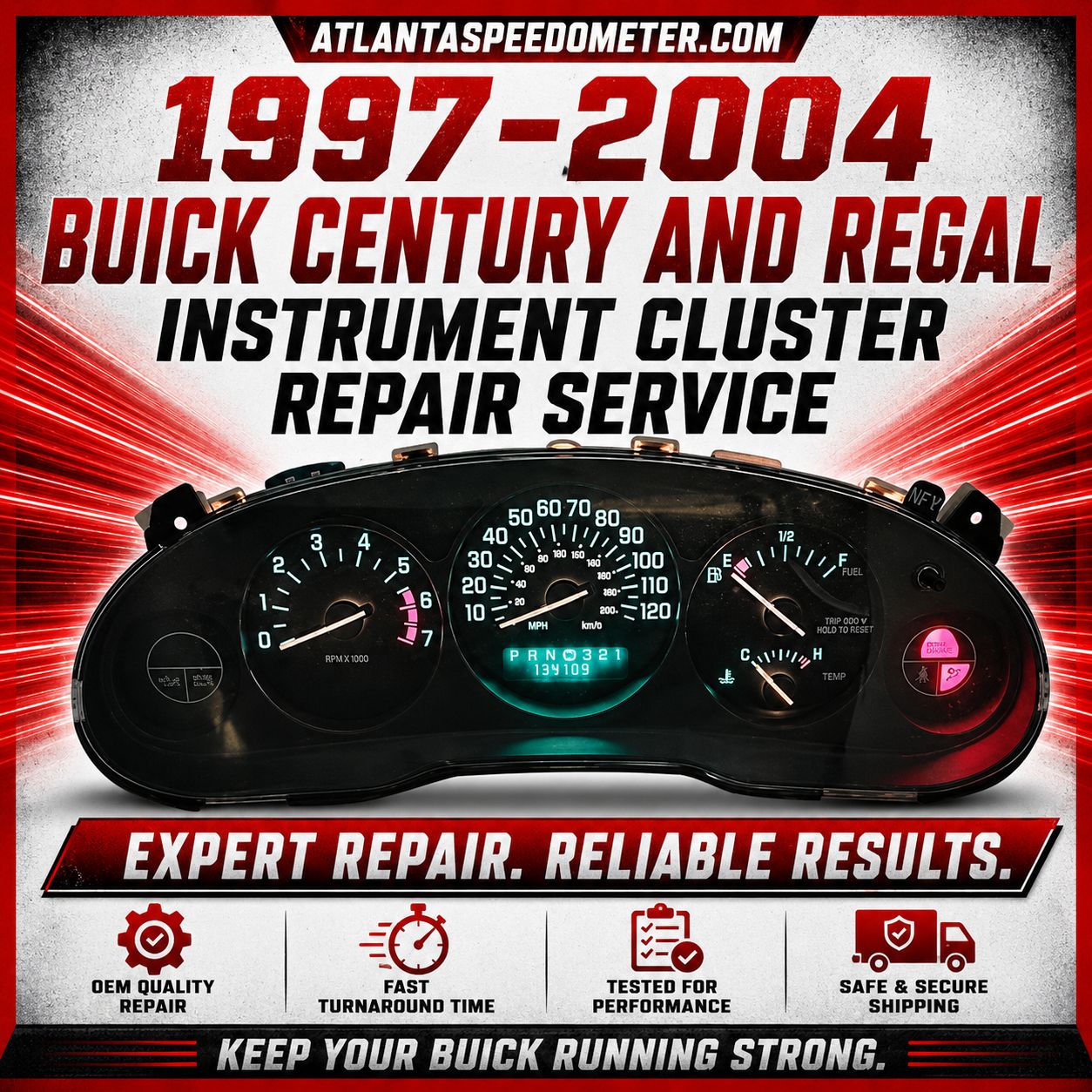 1997-2004 Buick Century and Regal Display Repair