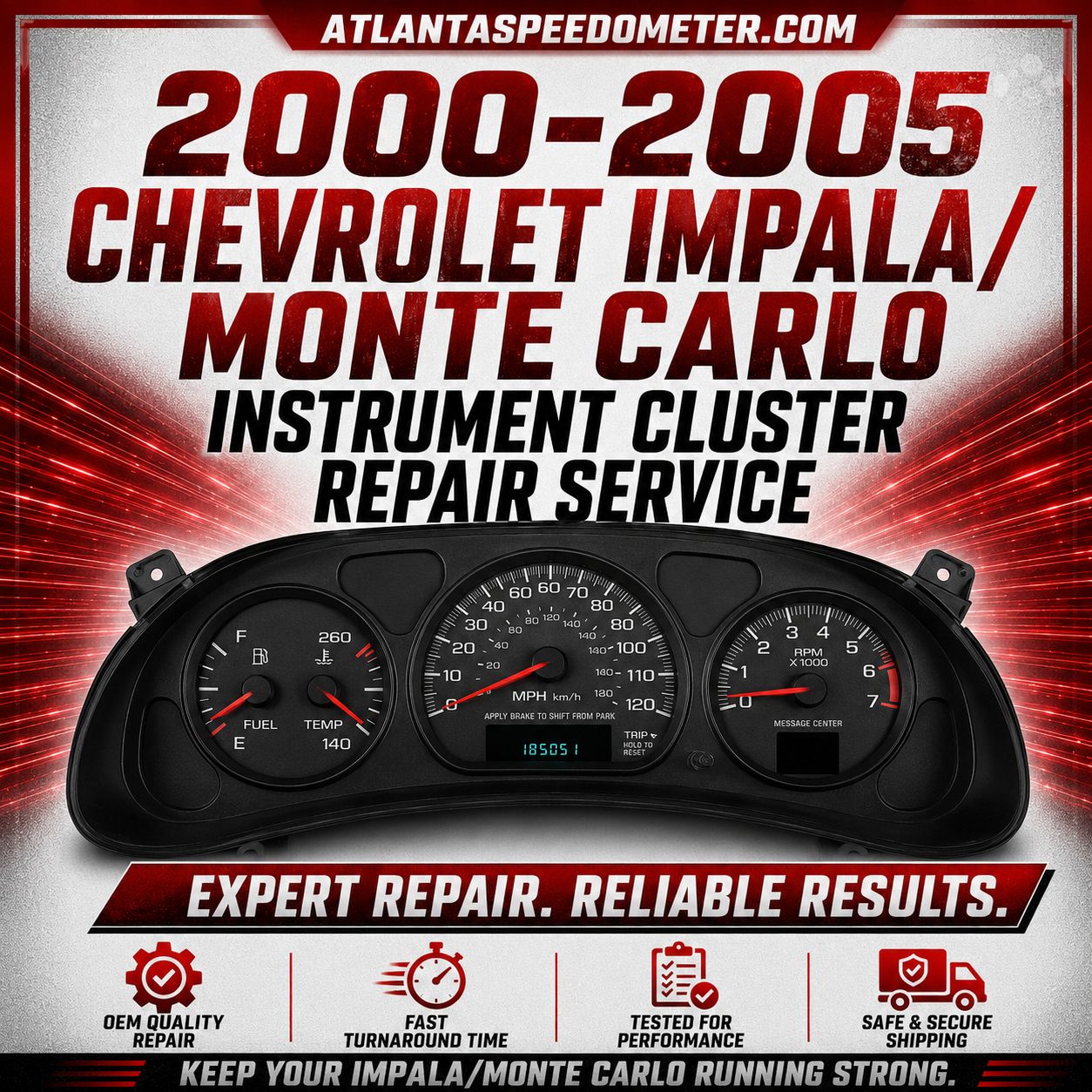 2000-2005 Chevrolet Impala/Monte Carlo Instrument Cluster Rebuild