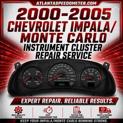 2000-2005 Chevrolet Impala/Monte Carlo Instrument Cluster Rebuild
