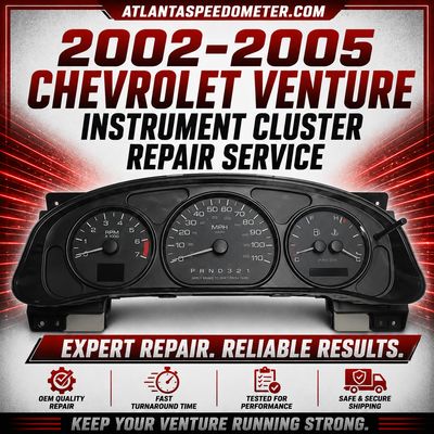 2002-2005 Chevrolet Venture Instrument Cluster Complete Rebuild