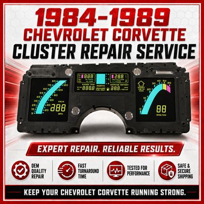 1984-1989 Chevrolet Corvette Instrument Cluster Repair