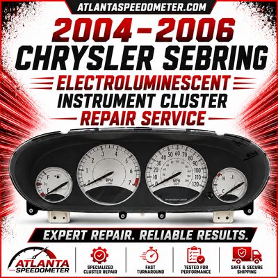 2004-2006 Chrysler Sebring Electroluminescent Backlighting Repair