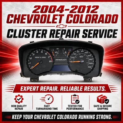 2004-2012 Chevrolet Colorado Instrument Cluster Complete Rebuild