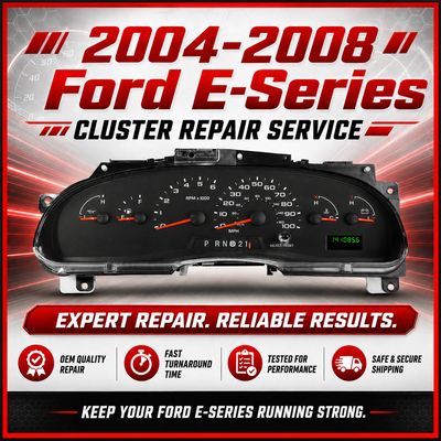 2004-2008 Ford E-Series Instrument Cluster Complete Rebuild Service