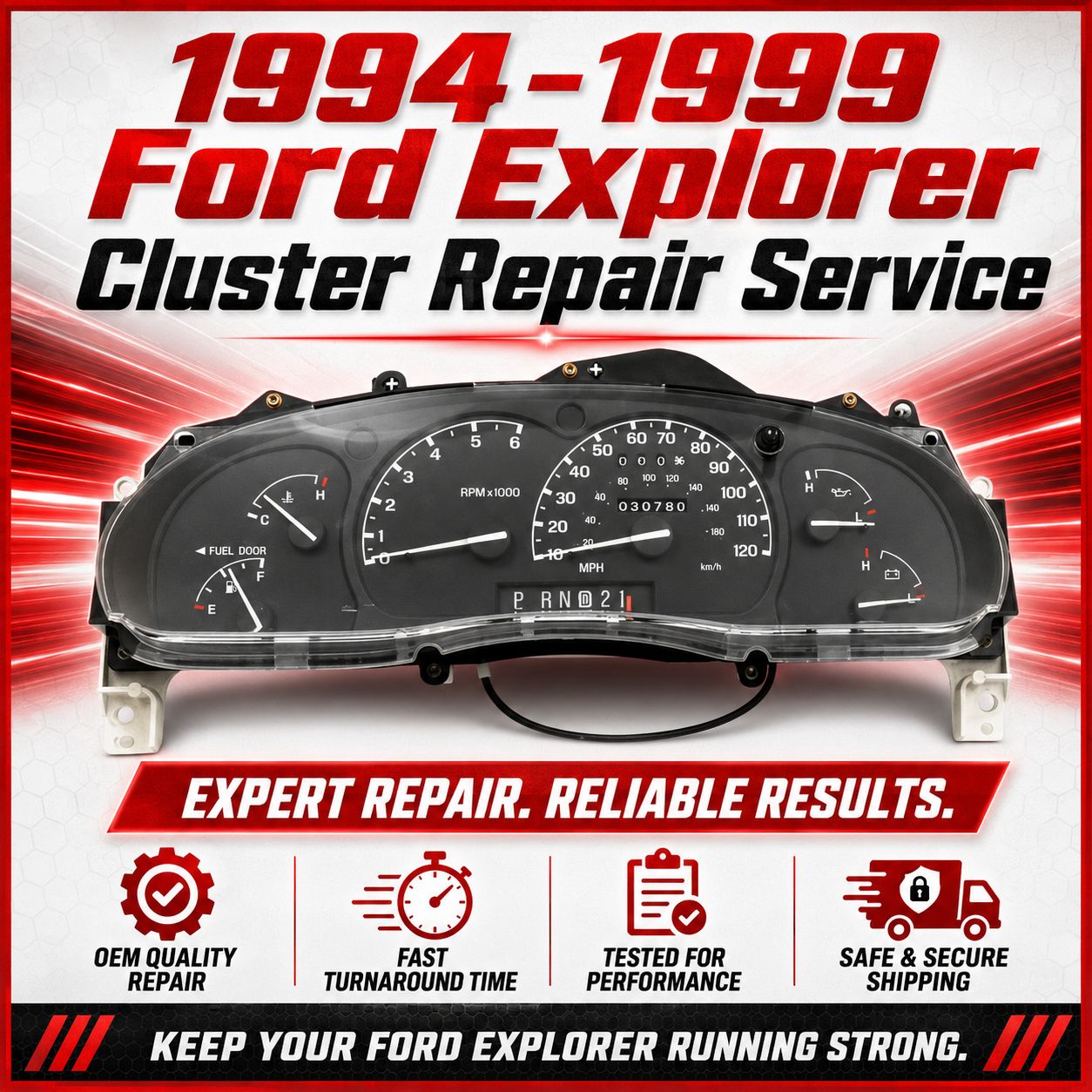 1994-1999 Ford Explorer Analog Odometer Repair