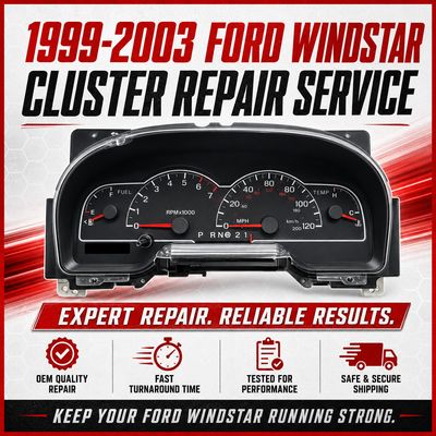 1999-2003 Ford Windstar Instrument Cluster Complete Rebuild