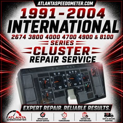 1991-2004 International 2674 3800 4000 4700 4900 &amp; 8100 Series  Cluster Rebuild