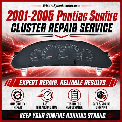 2001-2005 Pontiac Sunfire Instrument Cluster Complete Rebuild
