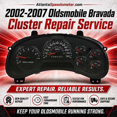 2002-2007 Oldsmobile Bravada Instrument Cluster Complete Rebuild