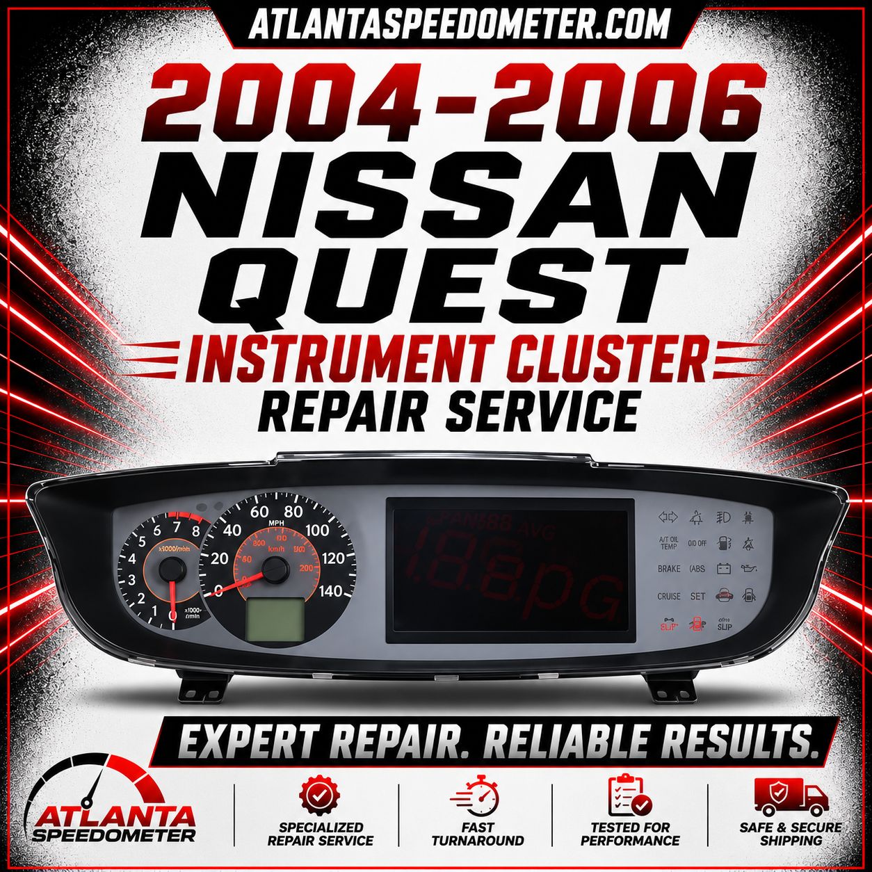 2004-2006 Nissan Quest Odometer Display Repair