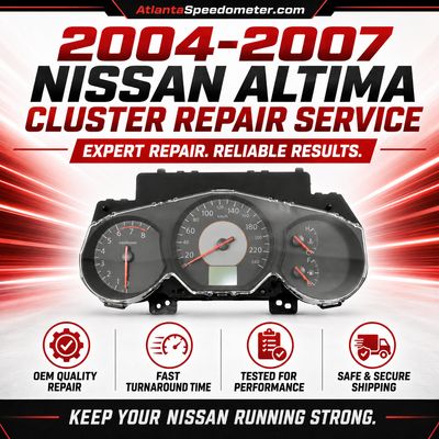 2004-2007 Nissan Altima 04-07 Instrument Cluster Complete Rebuild