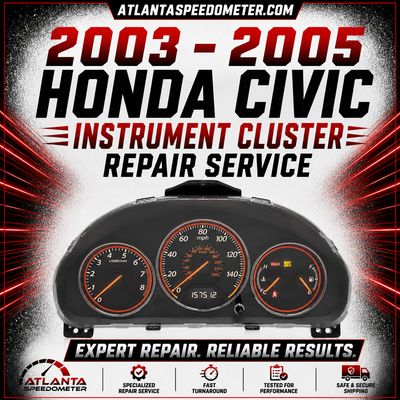2003-2005 Honda Civic Instrument Cluster Complete Rebuild