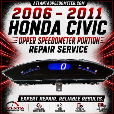 2006-2011 Honda Civic Upper Speedometer Portion Display Repair