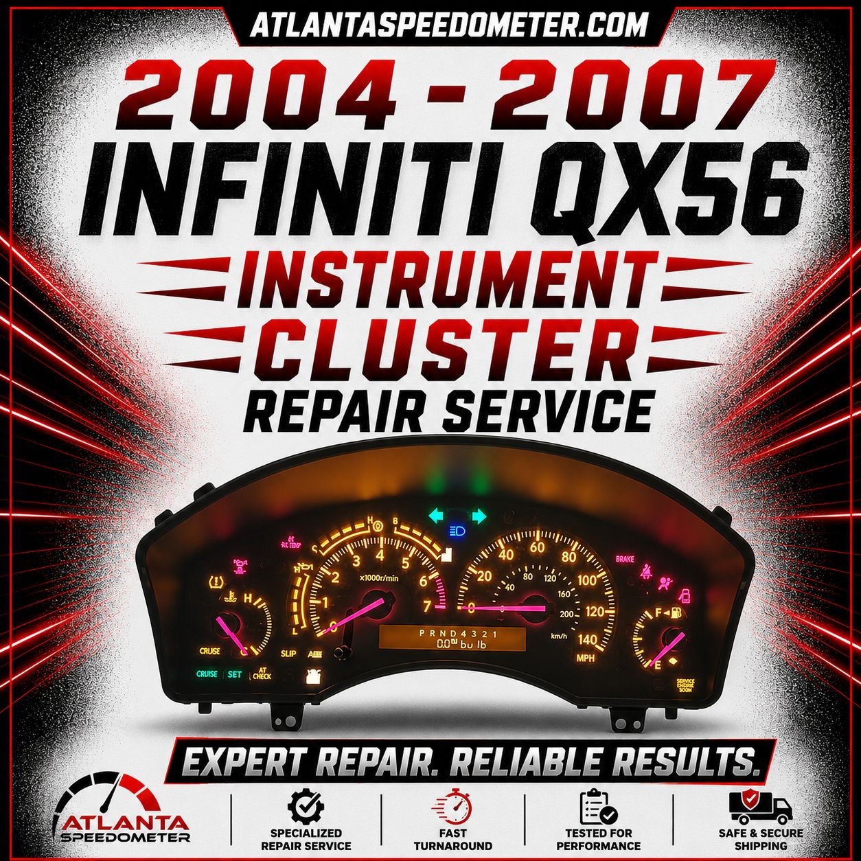 2004-2007 Infiniti QX56 Instrument Cluster Complete Rebuild