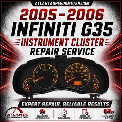 2005-2006 Infiniti G35 Instrument Cluster Complete Rebuild