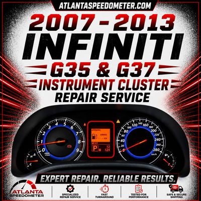 2007-2013 Infiniti G35 &amp; G37 Instrument Cluster Complete Rebuild