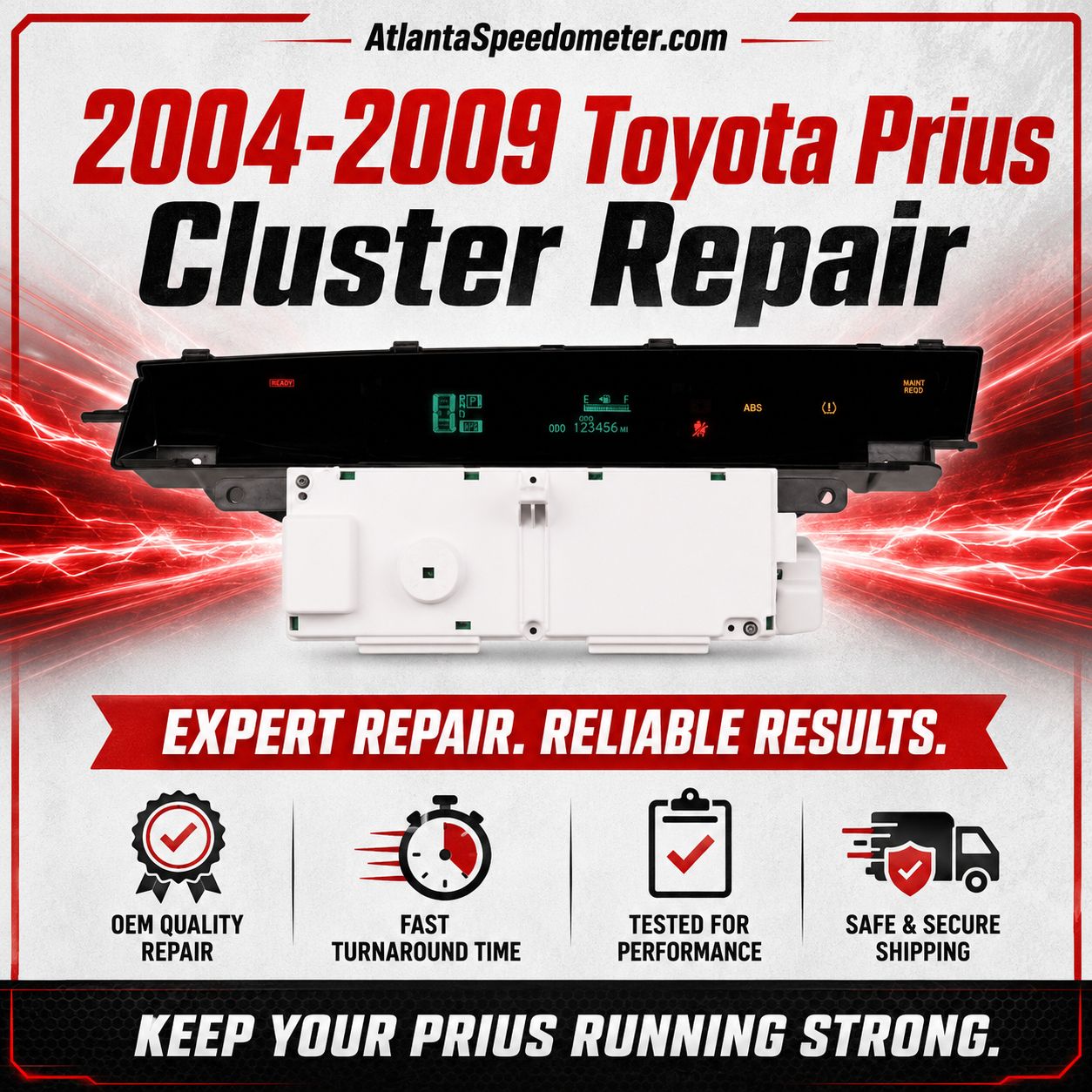 2004-2009 Toyota Prius Speedometer Display Repair