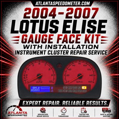 2004-2007 Lotus Elise &amp; Exige Custom Gauge Face