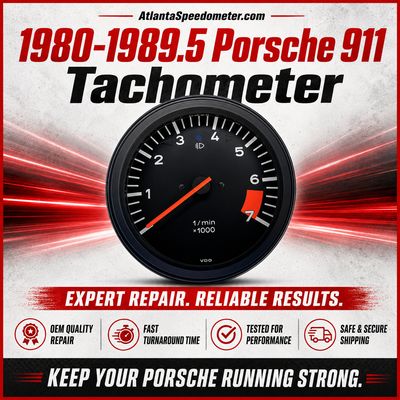 1980-1989.5 Porsche 911 Tachometer Overhaul Service