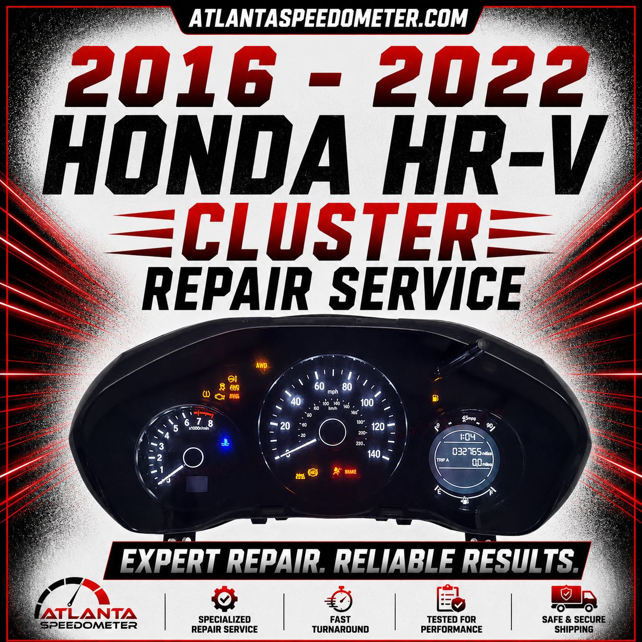 2016 - 2022 Honda HR-V Display Repair