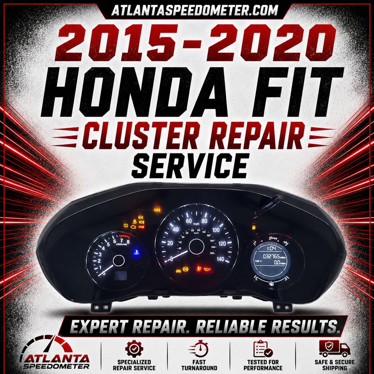 2015-2020 Honda Fit Display Repair