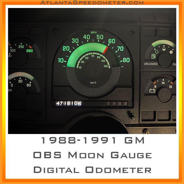 1988-1991 GM OBS Moon Gauge Digital Odometer (PRESALE)