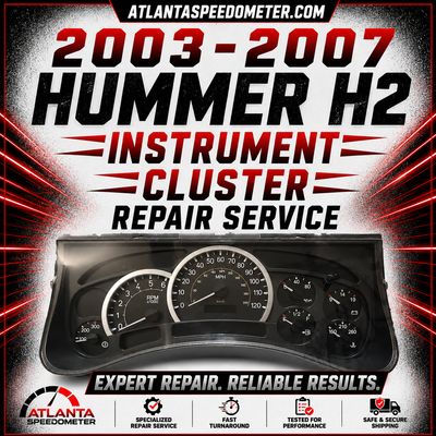 2003-2007 Hummer H2 Instrument Cluster Complete Rebuild