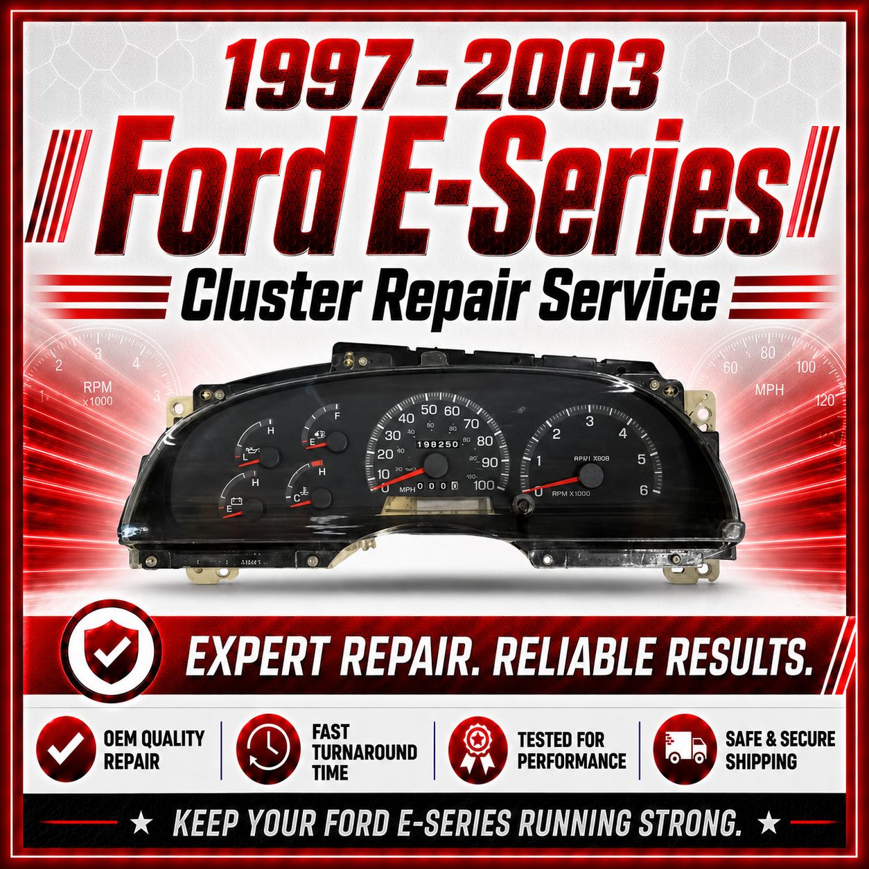 1997-2003 Ford E-Series Van Odometer Repair