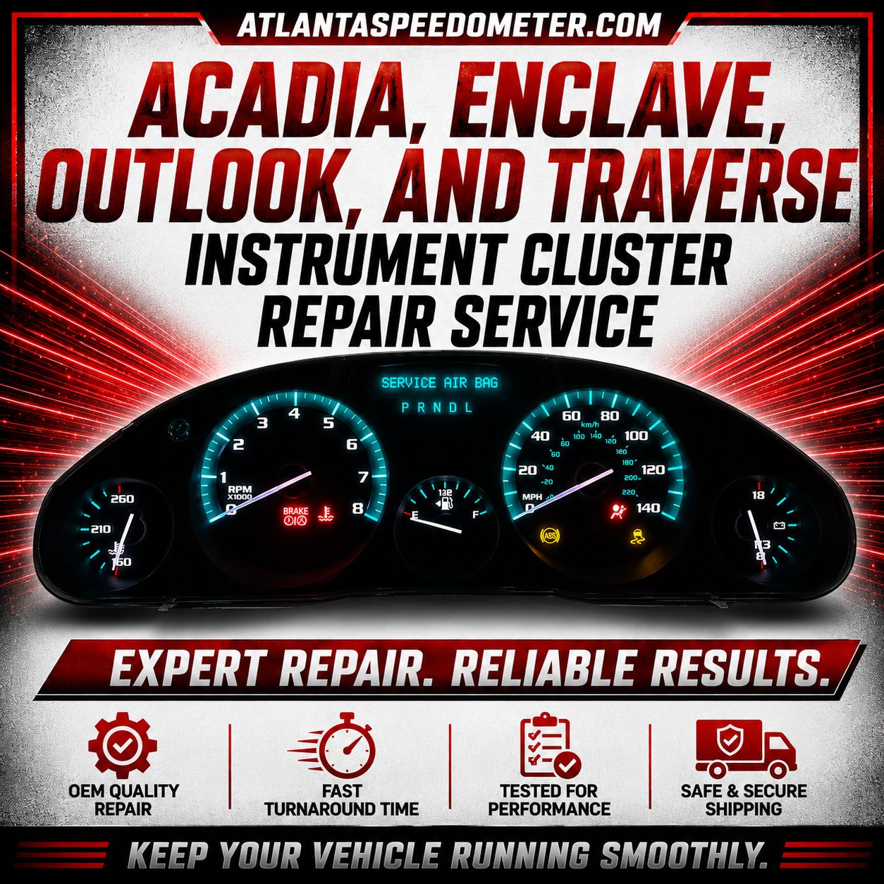 2008-2017 Acadia, Enclave, Outlook, Traverse Discontinued Repair