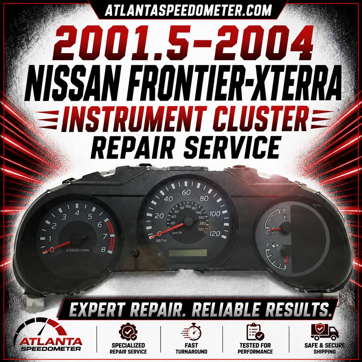 2001.5-2004 Nissan Frontier/Xterra Instrument Cluster Complete Rebuild