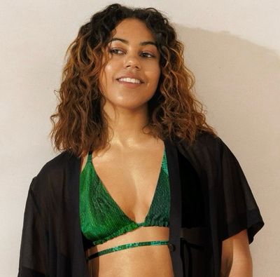 “Fealty to the Dimension” Canvas Inspired Bikini Top