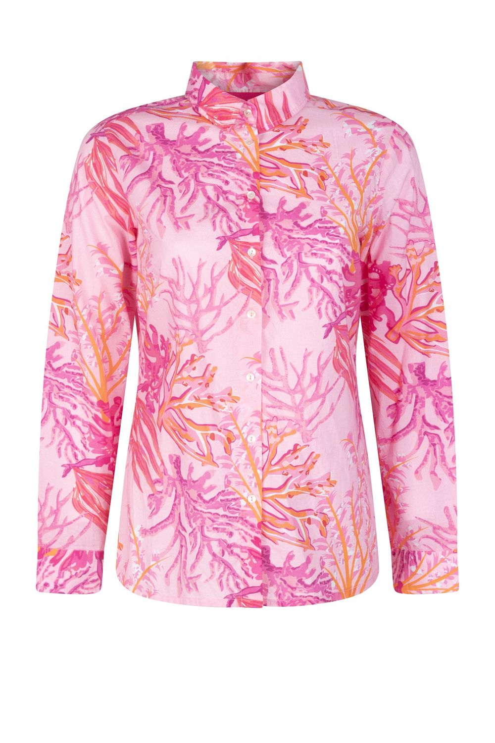 Rosa Orange Coral Blouse, Size: M