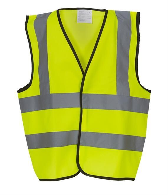 Warrior Hi-Vis Waistcoat, Colour: Fluorescent yellow