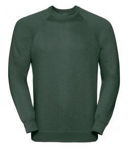 762M Russell Raglan Sweatshirt, Colour: Bottle green