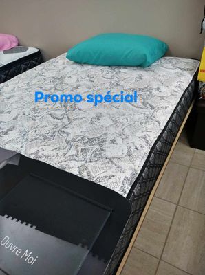 Promo spécial matelas , parfait pour chambre secondaire ou chalet. Bon rapport qualité prix .Ressorts ensachés individuellement,