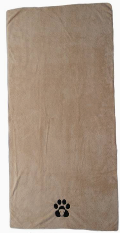 Zachte honden handdoek - bruin