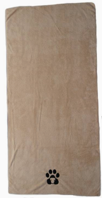 Zachte honden handdoek - bruin