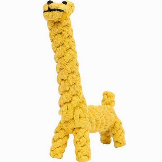 Giraffe kauwspeeltje - geel