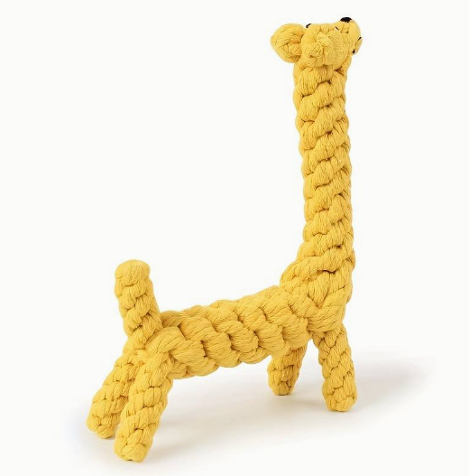 Giraffe kauwspeeltje - geel