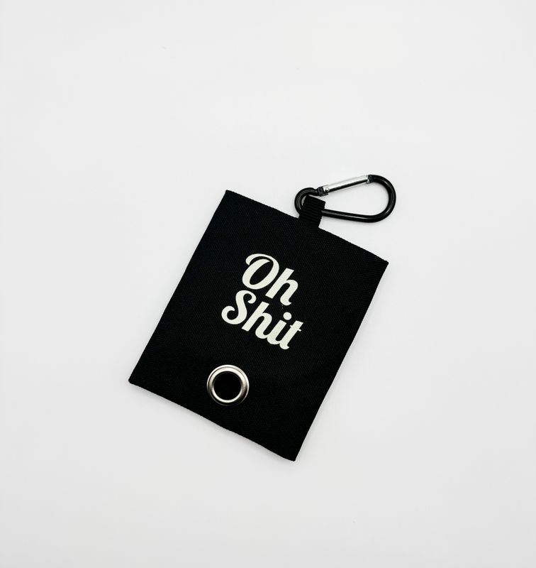 Honden poepzakjes houder - &quot;Oh shit&quot;