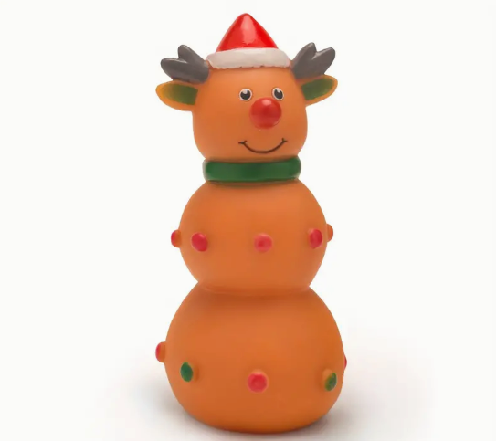 Kerst rendier honden piep speelgoed