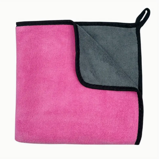 Sneldrogende honden handdoek - roze