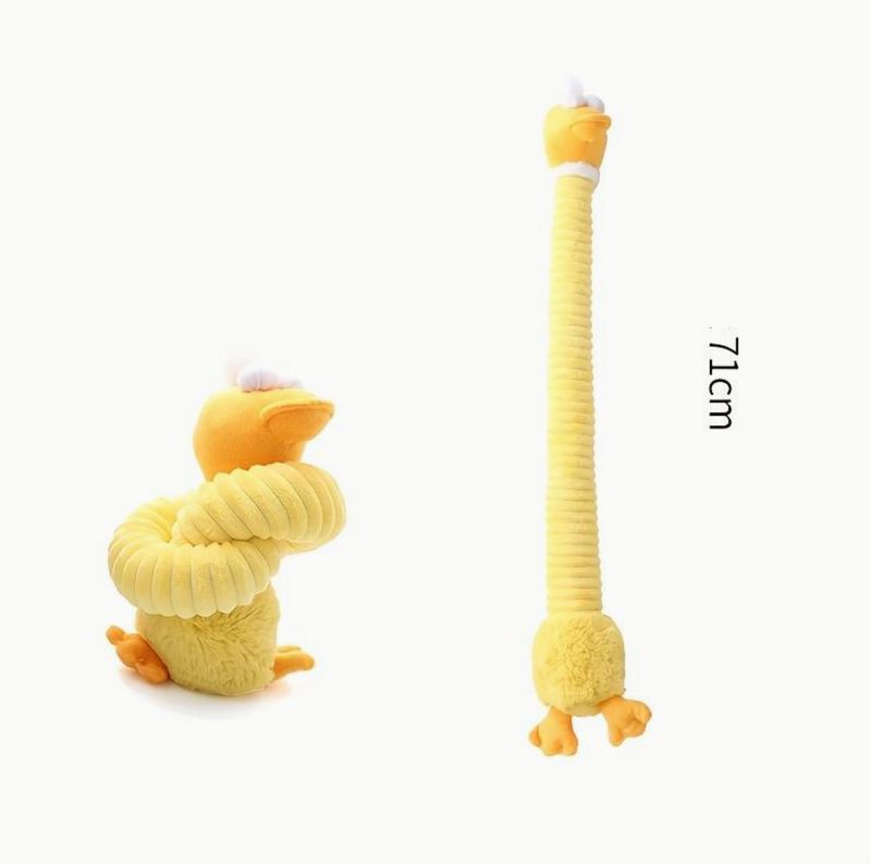 Pluche langnek speelgoed - Eend