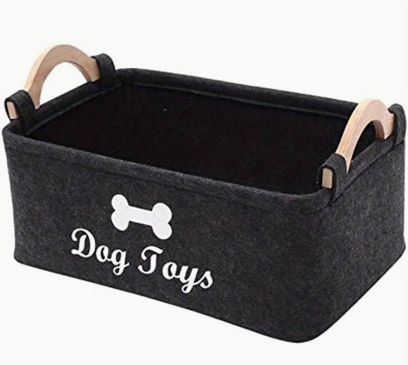 ​Vilten Speelgoeddoos - Hondenspeelgoedbox/opbergmand