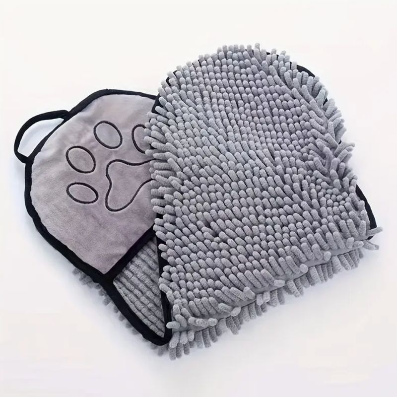 Sneldrogende handdoek met zakken - grijs