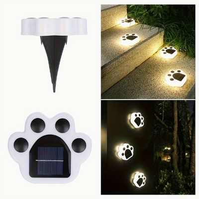 Tuinverlichting hondenpoot - set van 4