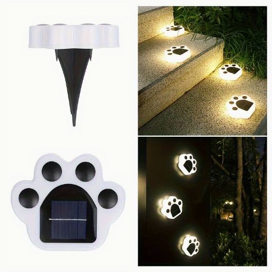 Tuinverlichting hondenpoot - set van 4