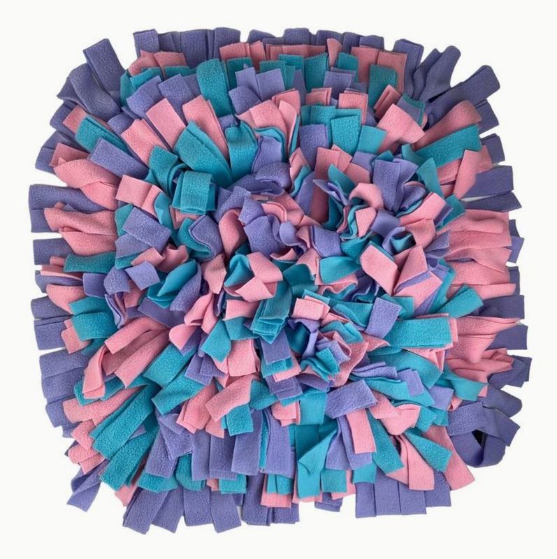 Snuffelmat vierkant large roze